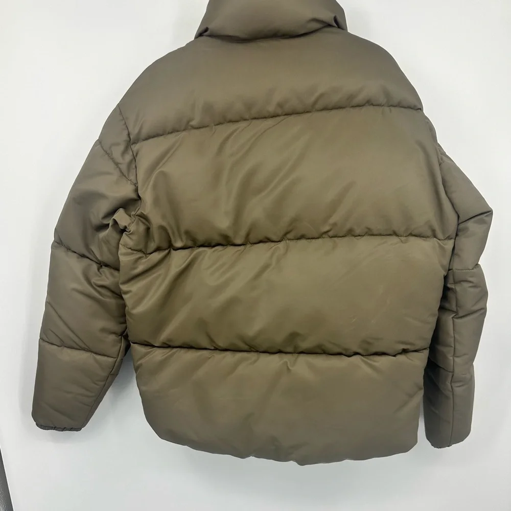 *NWT Abercrombie & Fitch Brown Puffer Jacket Mens Medium